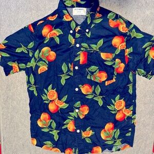 Tropical short-sleeve button-down shirt